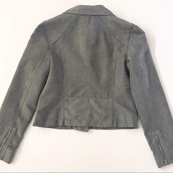 anthropologie • vegan suede moto jacket - Picture 4 of 5